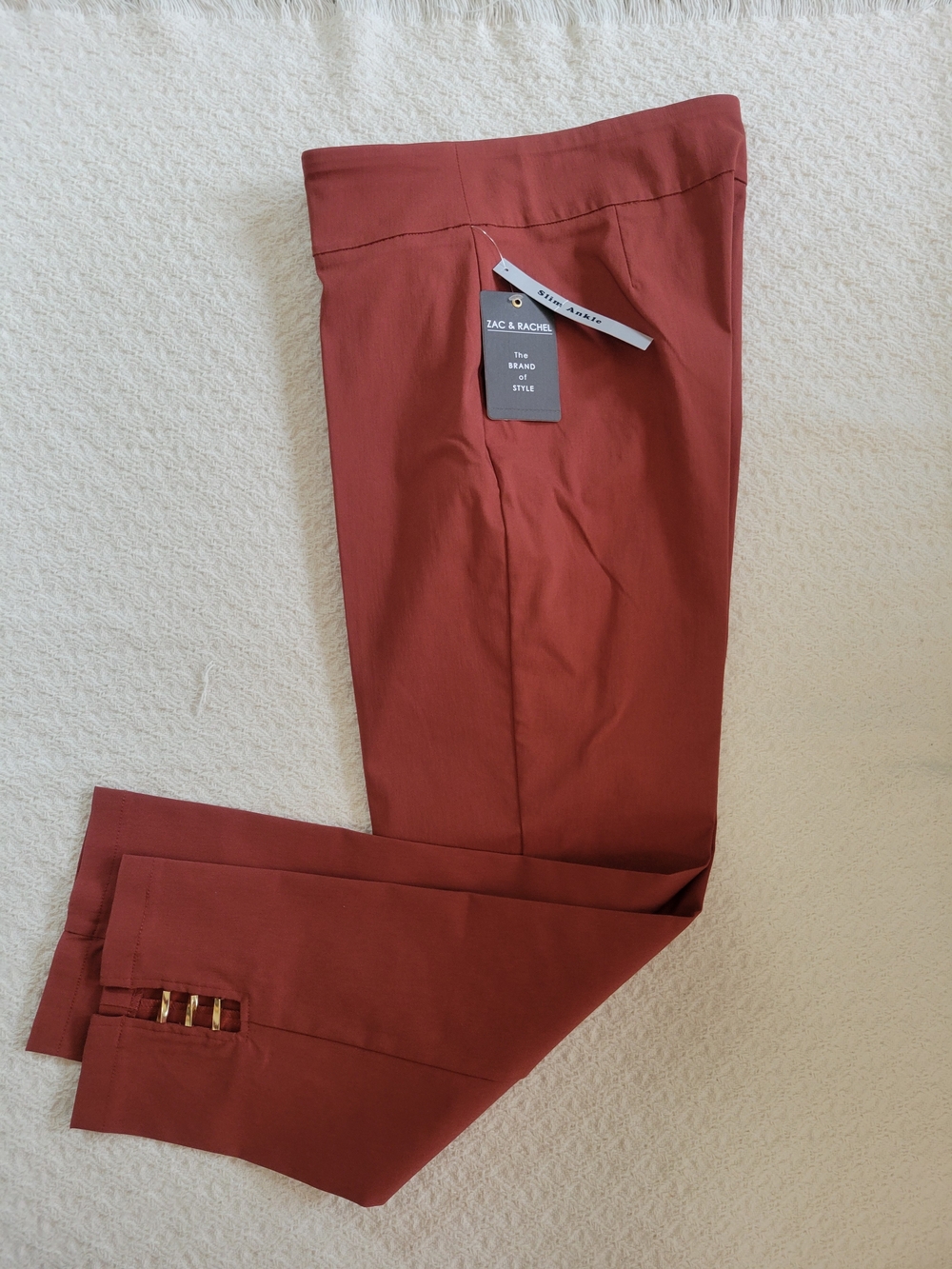 Zac & Rachel Rust Ankle Cropped Women's Pants